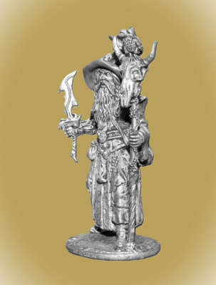 Картинка H&L01 Оловянный солдатик Боевой Маг (серия фентези), 54 мм.  от магазина Масштаб