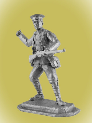 Картинка P-089 Британский рядовой с гранатой, 1915 г, 54 мм, металл  от магазина Масштаб