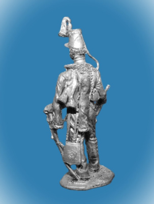Картинка 088. Оловянный солдатик Трубач гусарского полка. Италия, 1848 г., 54мм  от магазина Масштаб