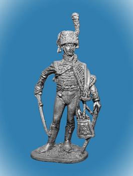 Картинка 053. Оловянный солдатик Офицер гвардейских конных егерей Франция 1805-15г, 54мм  от магазина Масштаб