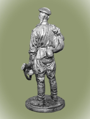 Картинка WWII-064 Моряк с ППШ, 1943-45 гг. СССР, 54 мм.  от магазина Масштаб