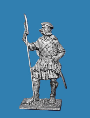 Картинка 014. Оловянный солдатик Шотландский воин, конец 17-нач.18 вв.  от магазина Масштаб
