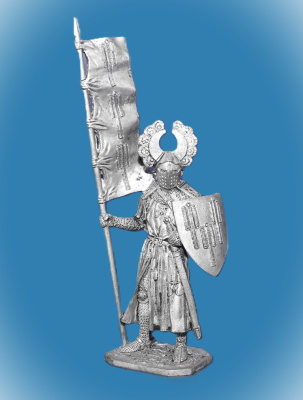 Картинка 136. Оловянный солдатик Шенке фон Лимпург, 2-я пол. 13 в, 54мм  от магазина Масштаб