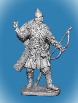 Картинка 199. Оловянный солдатик Русский лучник, 14-15 вв., 54мм  от магазина Масштаб