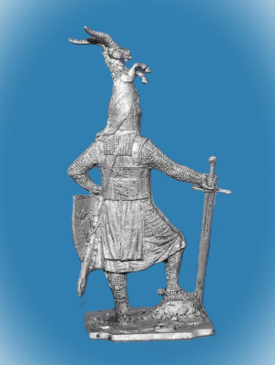 Картинка 223. Оловянный солдатик Германский рыцарь, 2-я пол. 13 в, 54мм  от магазина Масштаб