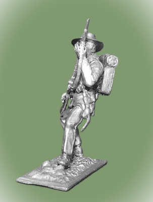 Картинка CW-007 Оловянная миниатюра Пехотинец армии США, 1861 – 65 гг., 54 мм  от магазина Масштаб