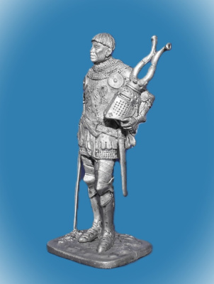 Картинка 155. Оловянный солдатик Западноевропейский рыцарь, конец 14 в, 54мм  от магазина Масштаб