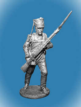 Картинка NAP-071 Оловянный солдатик Мушкетер Екатеринбургского пехотного полка. Россия 1810-12гг., 54 мм  от магазина Масштаб