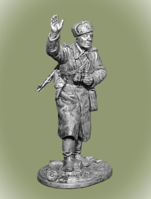 Картинка WWII-012 Старший сержант - артиллерист, командир орудия, 1943-45 гг. , СССР ,54 мм.  от магазина Масштаб