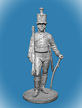 Картинка NAP-061 Оловянный солдатик Русский Егерь, 54 мм  от магазина Масштаб