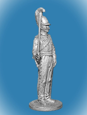 Картинка NAP-102 Оловянный солдатик Рядовой армейского кирасирского полка. Россия, 1812-14гг, 54 мм  от магазина Масштаб