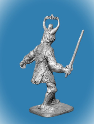 Картинка 082. Оловянный солдатик Жан де Креки. Бургундия, 1-я пол. 15 века, 54мм  от магазина Масштаб