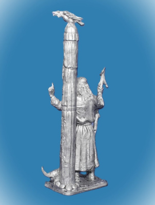 Картинка 303. Оловянный солдатик Волхв-древнеславянский языческий жрец и чародей, 9-11 вв, 54 мм  от магазина Масштаб