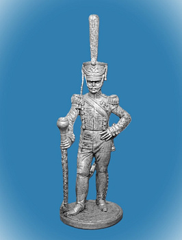Картинка NAP-020 Оловянный солдатик Тамбурмажор Лейб-гвардии Измайловского полка Россия 1814-15 гг., 54мм  от магазина Масштаб