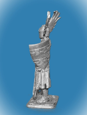 Картинка 311.Оловянный солдатик Вальтер фон Метце. Германия, 13 век, 54 мм  от магазина Масштаб