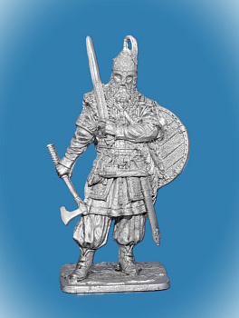 Картинка 299. Оловянный солдатик Свенельд- древнерусский княжеский воевода 920-977 гг., 54 мм  от магазина Масштаб
