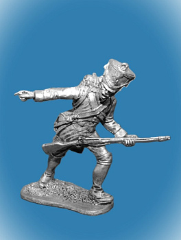 Картинка 057. Оловянный солдатик Сержант фузелеров линейной пехоты,Франция 1809г., 54мм  от магазина Масштаб