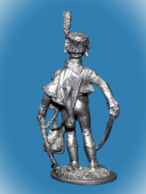 Картинка 053. Оловянный солдатик Офицер гвардейских конных егерей Франция 1805-15г, 54мм  от магазина Масштаб