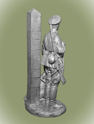 Картинка WWII-023 Оловянная миниатюра Пограничник,1941 год. СССР  54 мм.  от магазина Масштаб