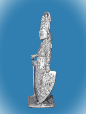 Картинка 314. Оловянный солдатик Рейнмар фон Цветер. Германия, 13 век, 54 мм  от магазина Масштаб