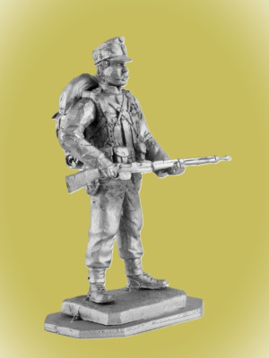 Картинка P-093 Рядовой австрийской пехоты, 1914 г., 54 мм, металл  от магазина Масштаб