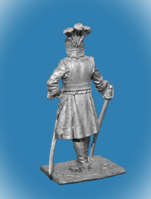 Картинка 239. Оловянный солдатик Офицер драгунских полков, 1698-1704гг. Россия, 54мм  от магазина Масштаб