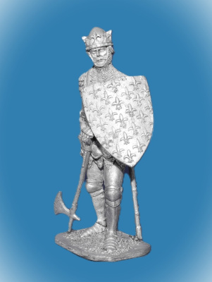 Картинка 237. Оловянный солдатик Король Франции Иоанн 2 Добрый, 1356, 54мм  от магазина Масштаб