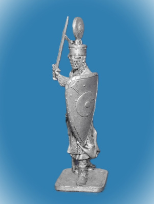 Картинка 337 Оловянный солдатик Рыцарь-миннезингер фон Кюренберг, 12 век, 54 мм  от магазина Масштаб