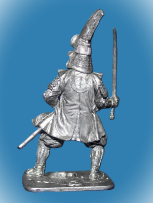 Картинка 257. Оловянный солдатик Самурай. 17 в, 54мм  от магазина Масштаб