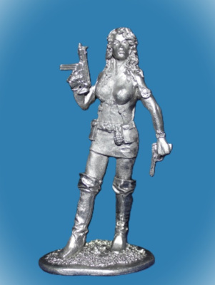 Картинка 062. Оловянный солдатик Новая амазонка, 54мм  от магазина Масштаб