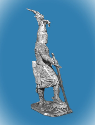 Картинка 223. Оловянный солдатик Германский рыцарь, 2-я пол. 13 в, 54мм  от магазина Масштаб