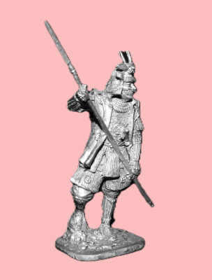 Картинка 171. Оловянный солдатик Самурай, 16-17 в, 54мм  от магазина Масштаб