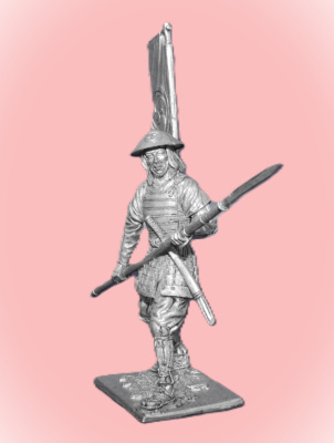 Картинка 158. Оловянный солдатик Асигару. Япония, 1500-1600 гг., 54мм  от магазина Масштаб