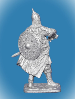 Картинка 301. Оловянный солдатик Добрыня, Воевода князя Владимира, 990 год, 54 мм  от магазина Масштаб
