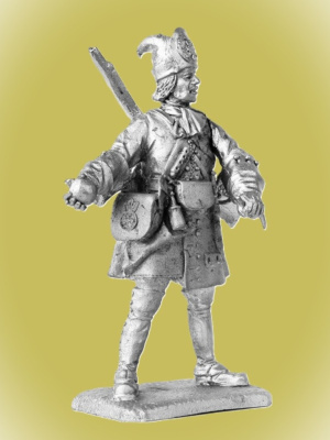 Картинка P-236 Гренадер Бутырского солдатского полка, 1708-1712 г.г., 54мм  от магазина Масштаб