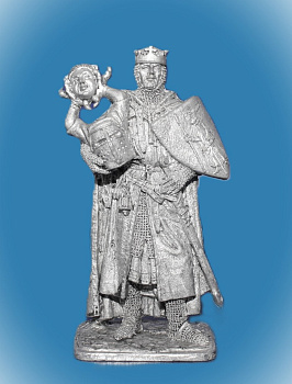 Картинка 320.Оловянный солдатик Король Тироль фон Шоттен, 13 век, 54 мм  от магазина Масштаб