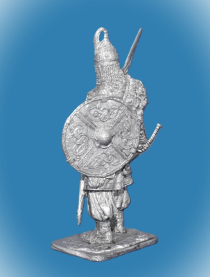 Картинка 299. Оловянный солдатик Свенельд- древнерусский княжеский воевода 920-977 гг., 54 мм  от магазина Масштаб