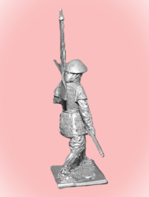 Картинка 158. Оловянный солдатик Асигару. Япония, 1500-1600 гг., 54мм  от магазина Масштаб