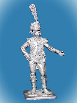 Картинка 250. Оловянный солдатик Офицер фузилёров-егерей Имп. Гвардии. Франция, 1806-14 гг., 54мм  от магазина Масштаб