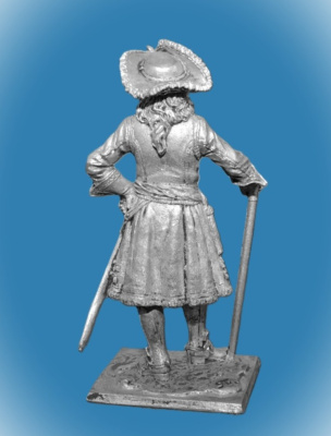 Картинка 240. Оловянный солдатик Штаб офицер преображенского полка, 1698-1700. Россия, 54мм  от магазина Масштаб
