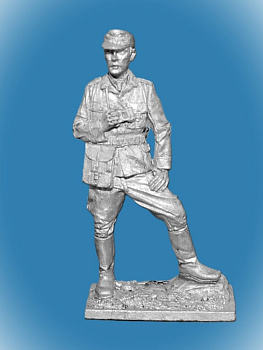 Картинка 064. Оловянный солдатик Офицер Вермахта в Тунисе, 1943 г., 54мм  от магазина Масштаб