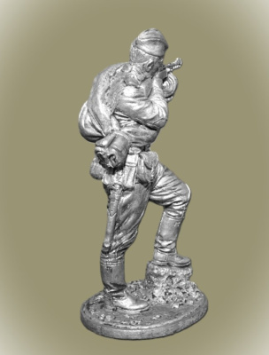 Картинка WWII-048 Автоматчик пехоты Красной Армии, 1943-45 гг. СССР, 54 мм.  от магазина Масштаб