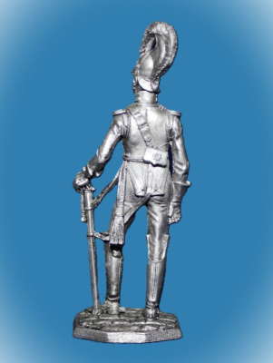 Картинка 030.Оловянный солдатик Обер-офицер Лейб-Кирасирского полка. Россия, 1833-45 гг., 54мм  от магазина Масштаб