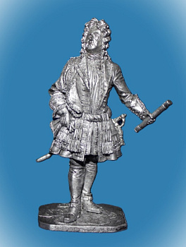 Картинка 253. Оловянный солдатик Генерал- адмирал Франц Лефорт. 1696 г. Россия, 54мм  от магазина Масштаб