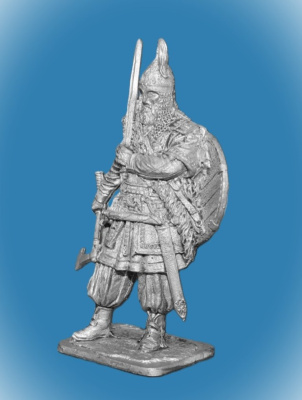 Картинка 299. Оловянный солдатик Свенельд- древнерусский княжеский воевода 920-977 гг., 54 мм  от магазина Масштаб