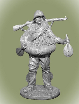 Картинка WWII-057 Боец РККА в плавательном костюме МПК. 1939-43 гг. СССР 54 мм  от магазина Масштаб