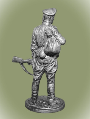 Картинка WWII-064 Моряк с ППШ, 1943-45 гг. СССР, 54 мм.  от магазина Масштаб