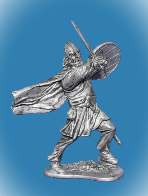 Картинка 072. Оловянный солдатик Викинг 11в, 54мм  от магазина Масштаб