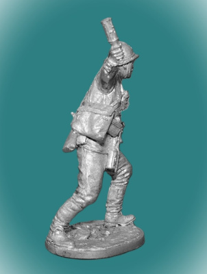 Картинка WWI-5 Оловянный солдатик гренадер штурмовой команды. Россия, 1915-17гг.., 54мм  от магазина Масштаб