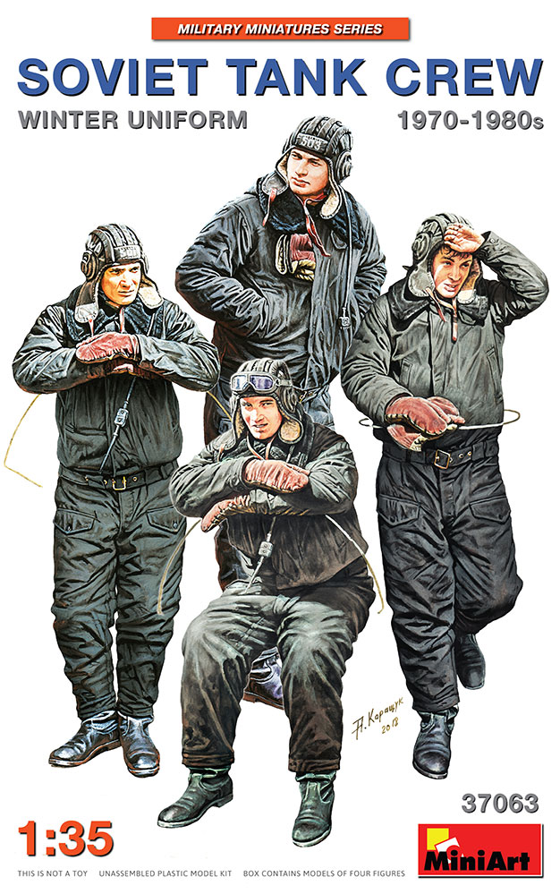 Каталог 37063 Cборная модель Советский Танковый Экипаж 1970-80е. в Зимней Униформе 1:35 от магазина Масштаб - Магазин МасШтаб